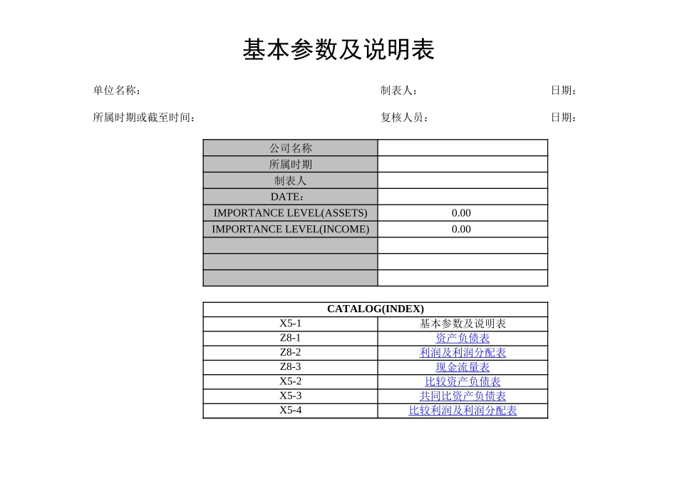 财务指标分析财务报表系统模板【山大教育】.xls_第1页