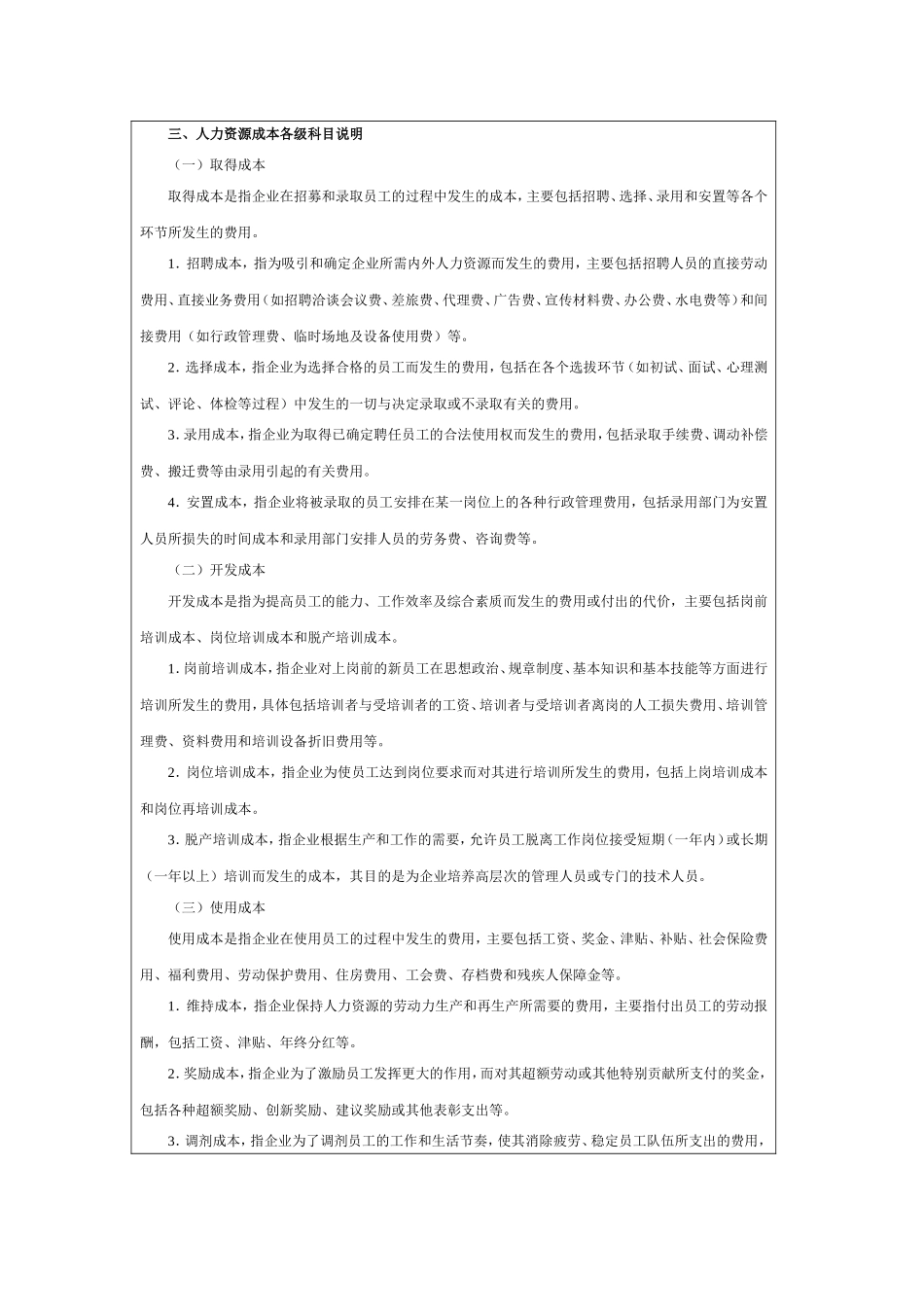 【费用预算】企业人力资源成本费用的构成.doc_第2页