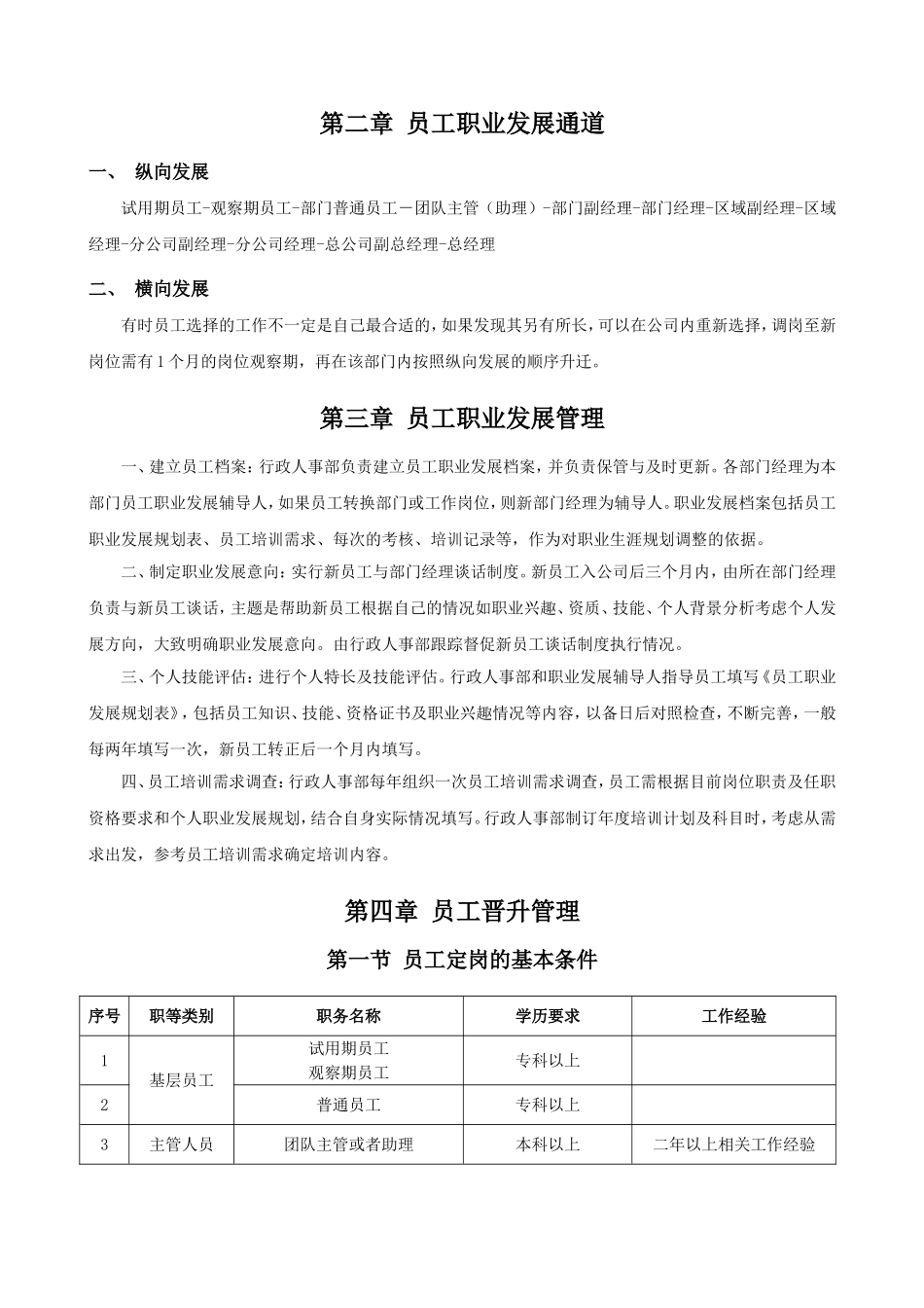 【晋升管理】公司员工晋升通道方案.doc_第2页