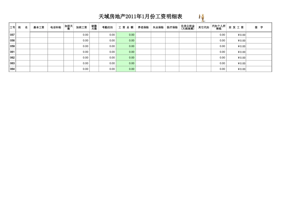 工资表(2011年新个税版)888.xls_第3页