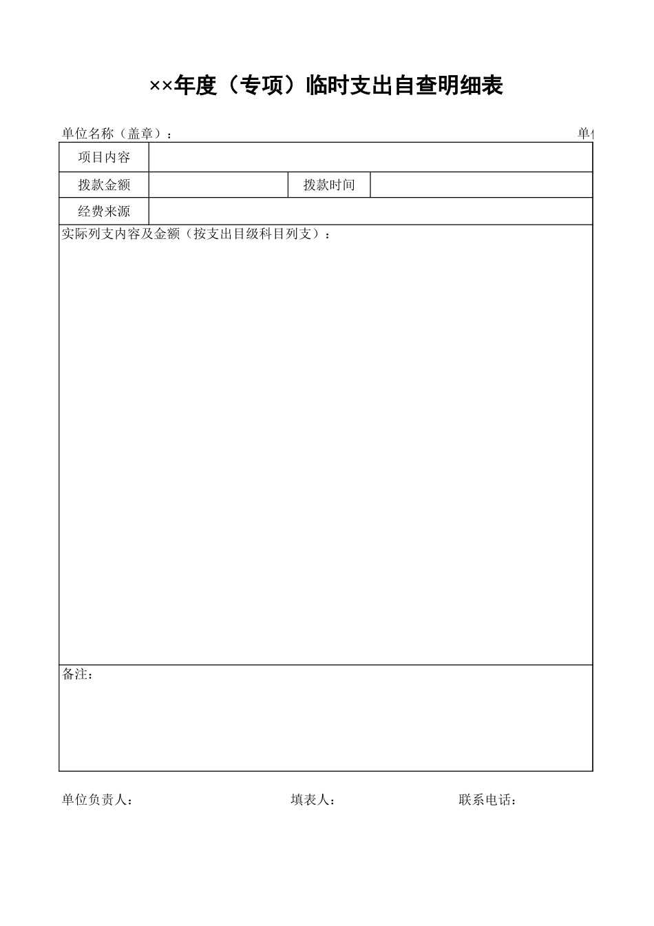 年度财务收支情况自查表【山大教育】.xls_第2页