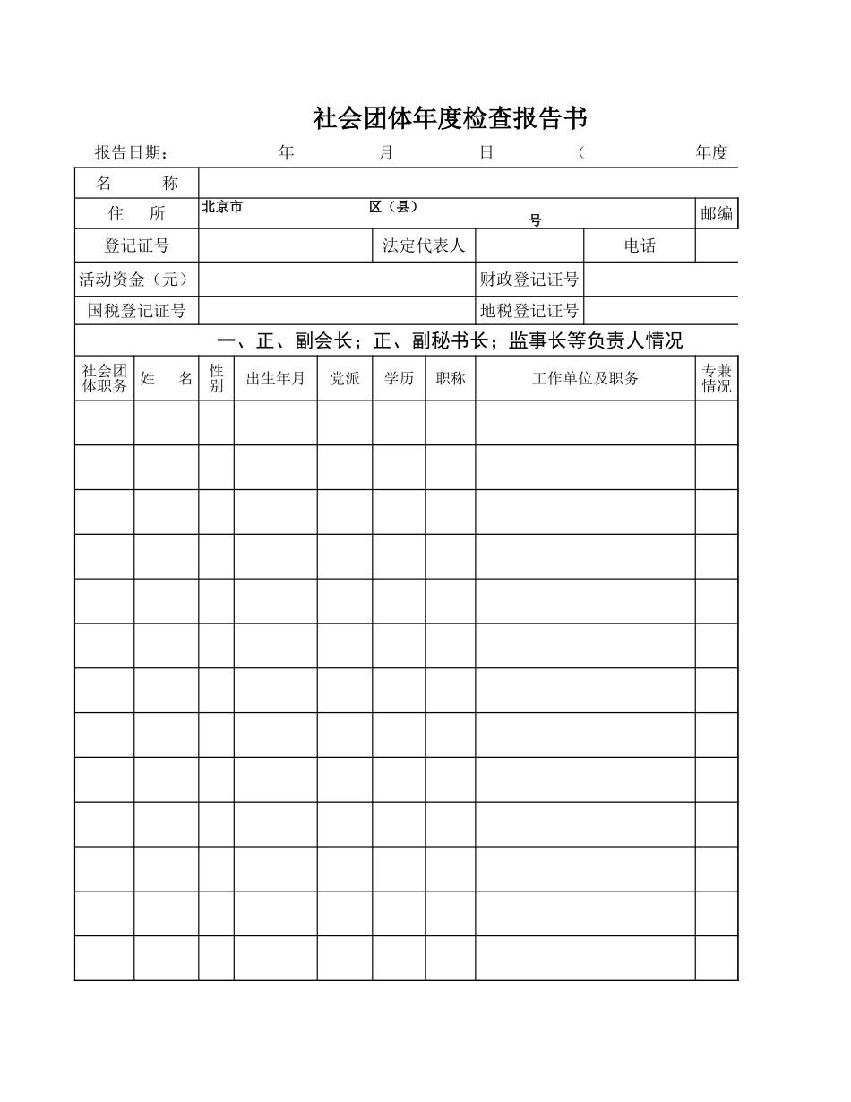 社会团体年度检查报告书【山大教育】.xls_第1页