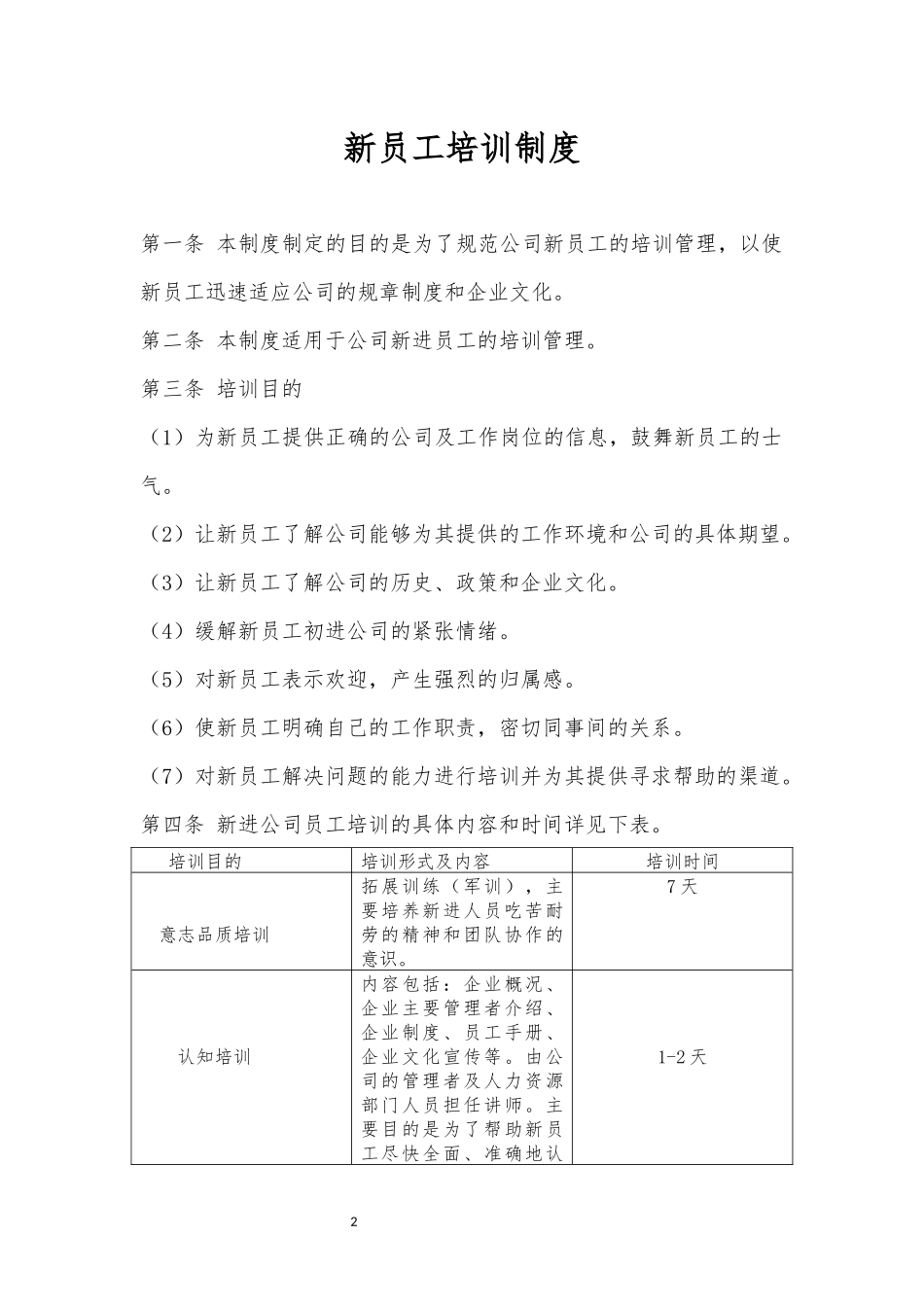 00-【管理制度】10-新员工培训制度.docx_第2页