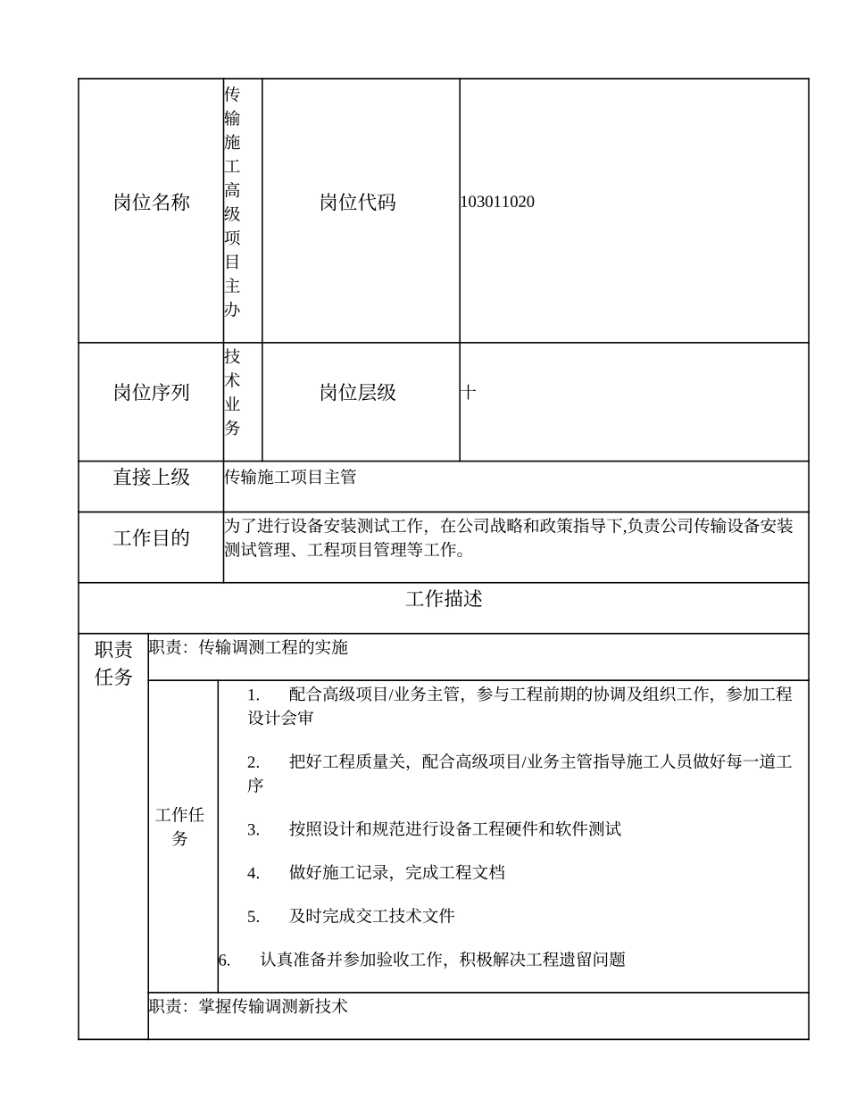 103011020 传输施工高级项目主办.doc_第1页