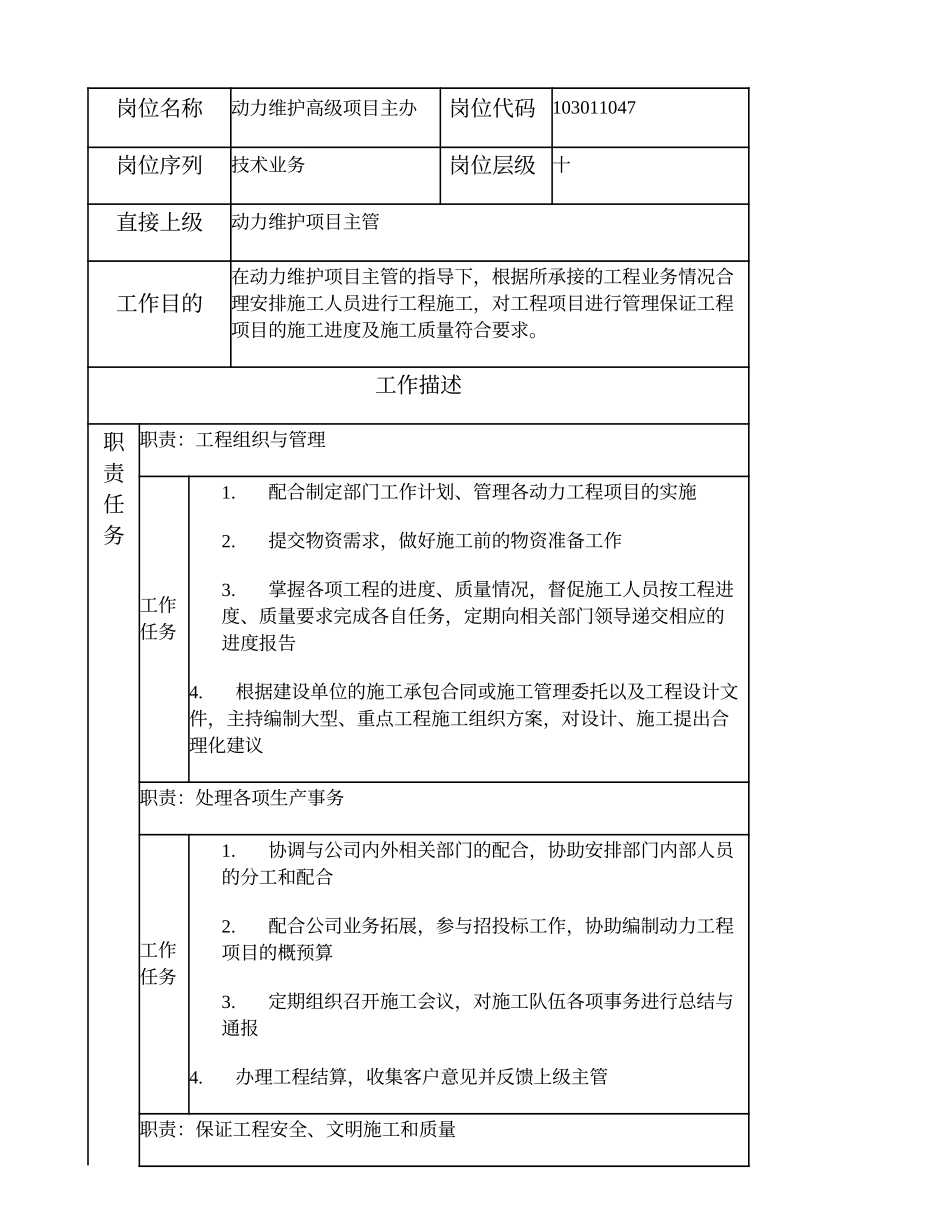 103011047 动力维护高级项目主办.doc_第1页