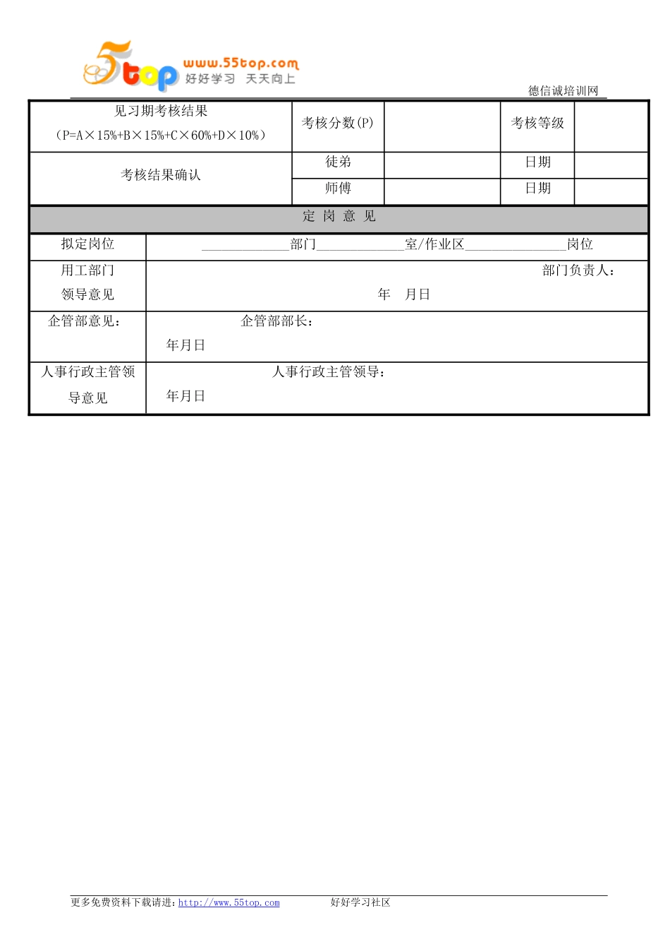 02-【考核方案】08-师带徒考评表.doc_第2页