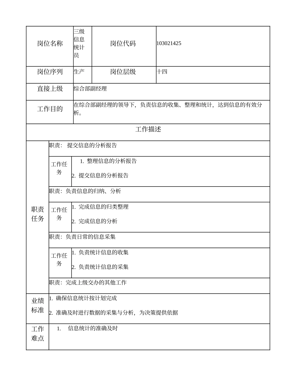 103021425 三级信息统计员.doc_第1页