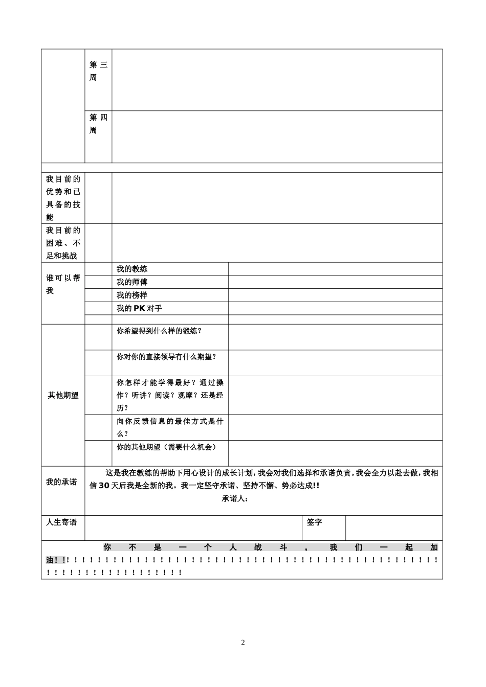 06-30天定焦点新员工成长计划表.doc_第2页