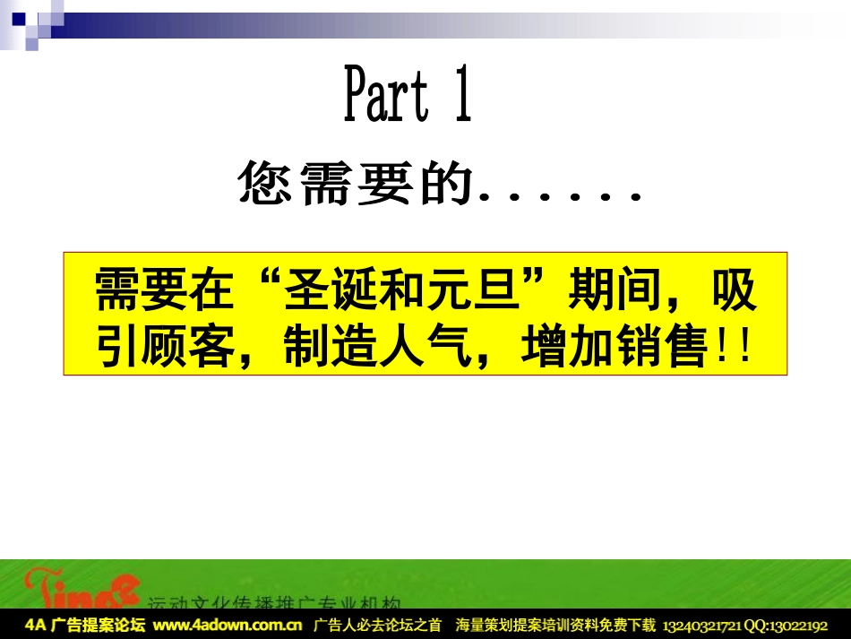 2007快乐圣诞元旦购物节促销提案书-20p.pdf_第3页