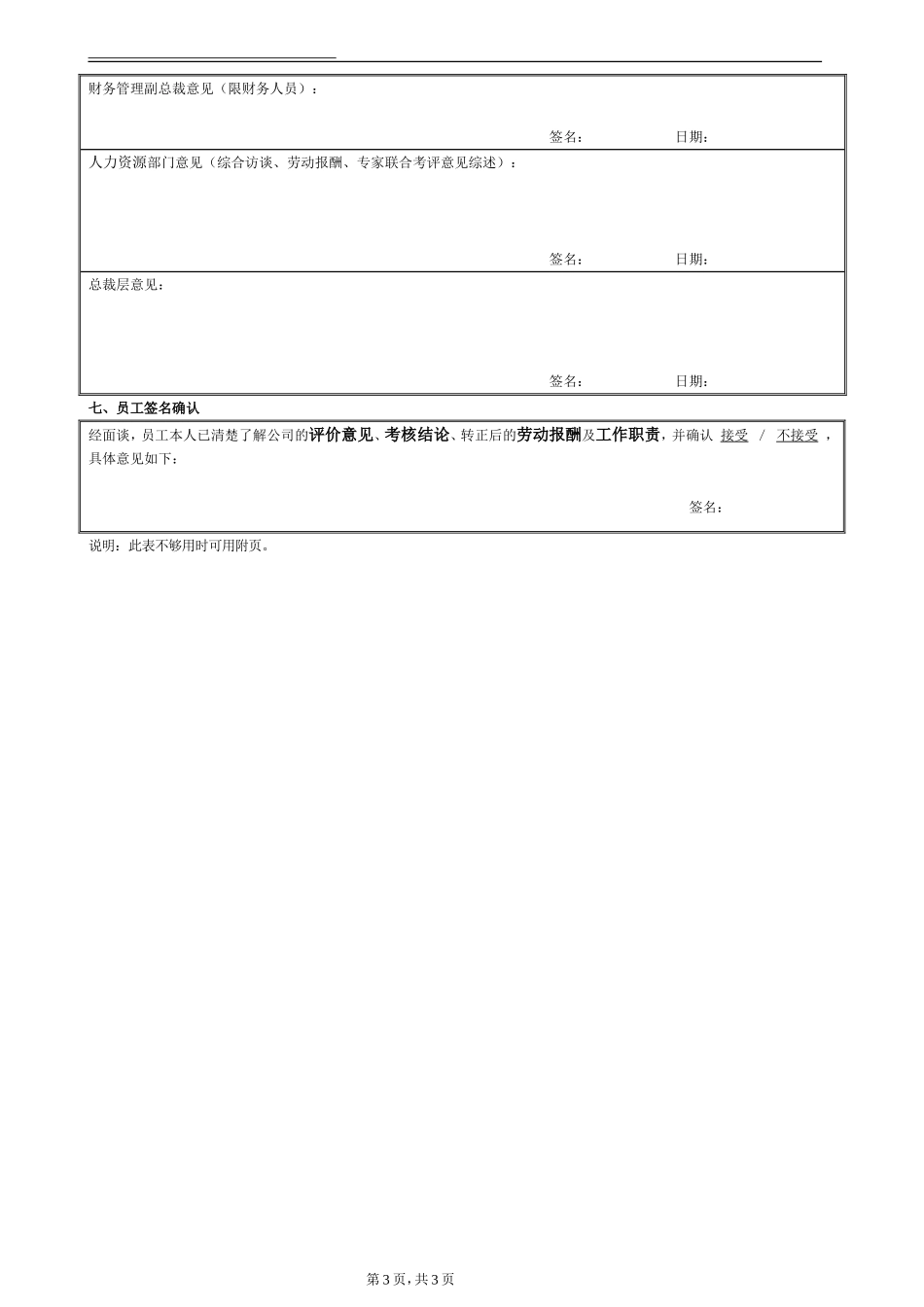 08-【考核管理】06-新员工入职试用考核评价表.doc_第3页