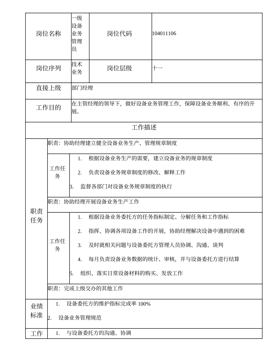 104011106 一级设备业务管理员.doc_第1页