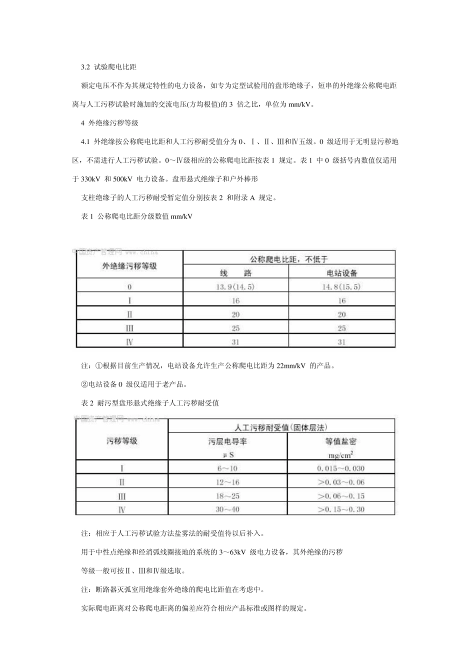GBT5582-93高压电力设备外绝缘污秽等级.pdf_第2页