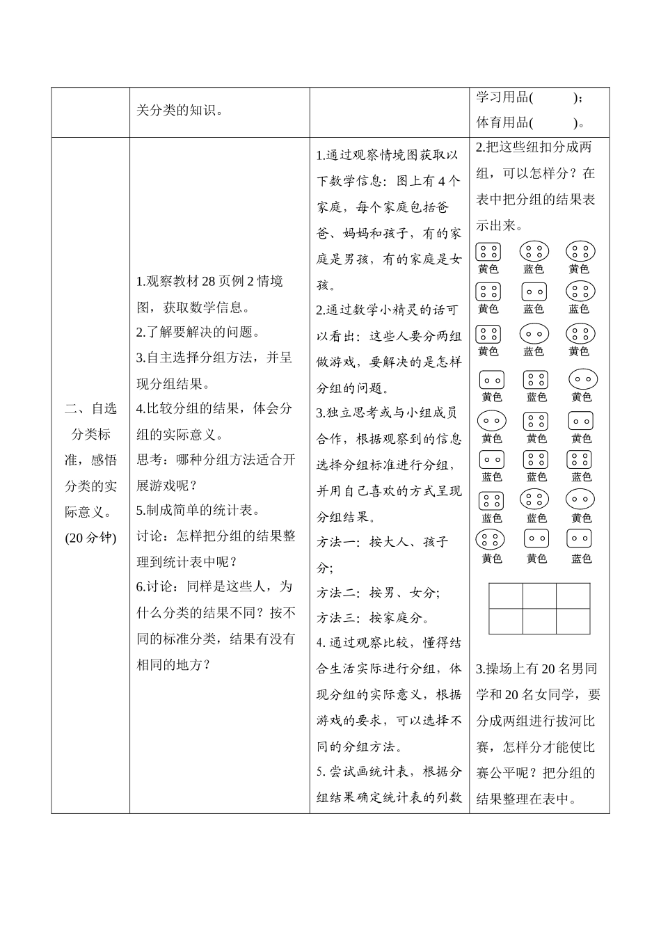 第3单元第2课时《自选标准分类计数》导学案设计.docx_第2页
