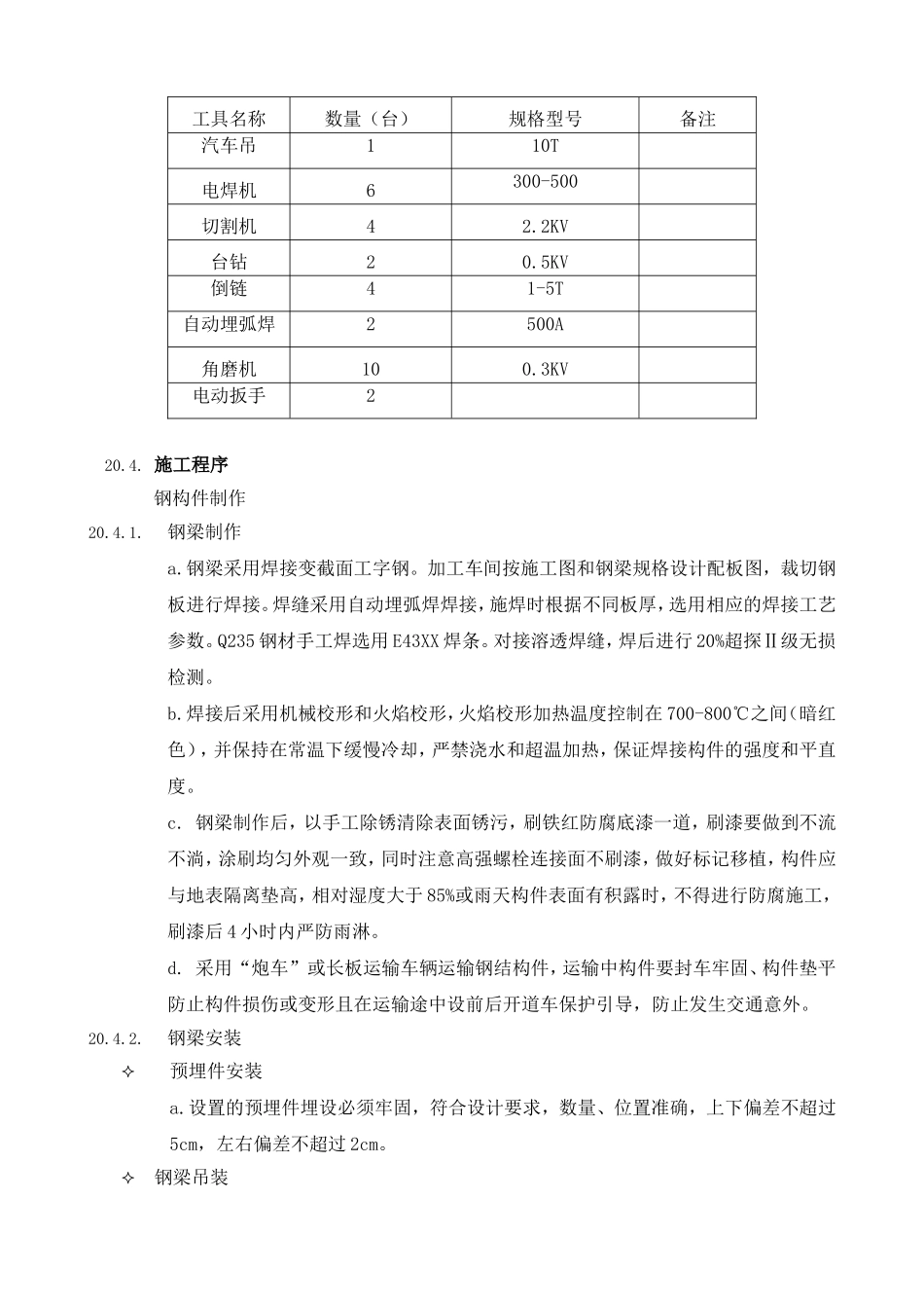 2025年精选优质工程资料：20钢结构雨蓬施工工艺.doc_第2页
