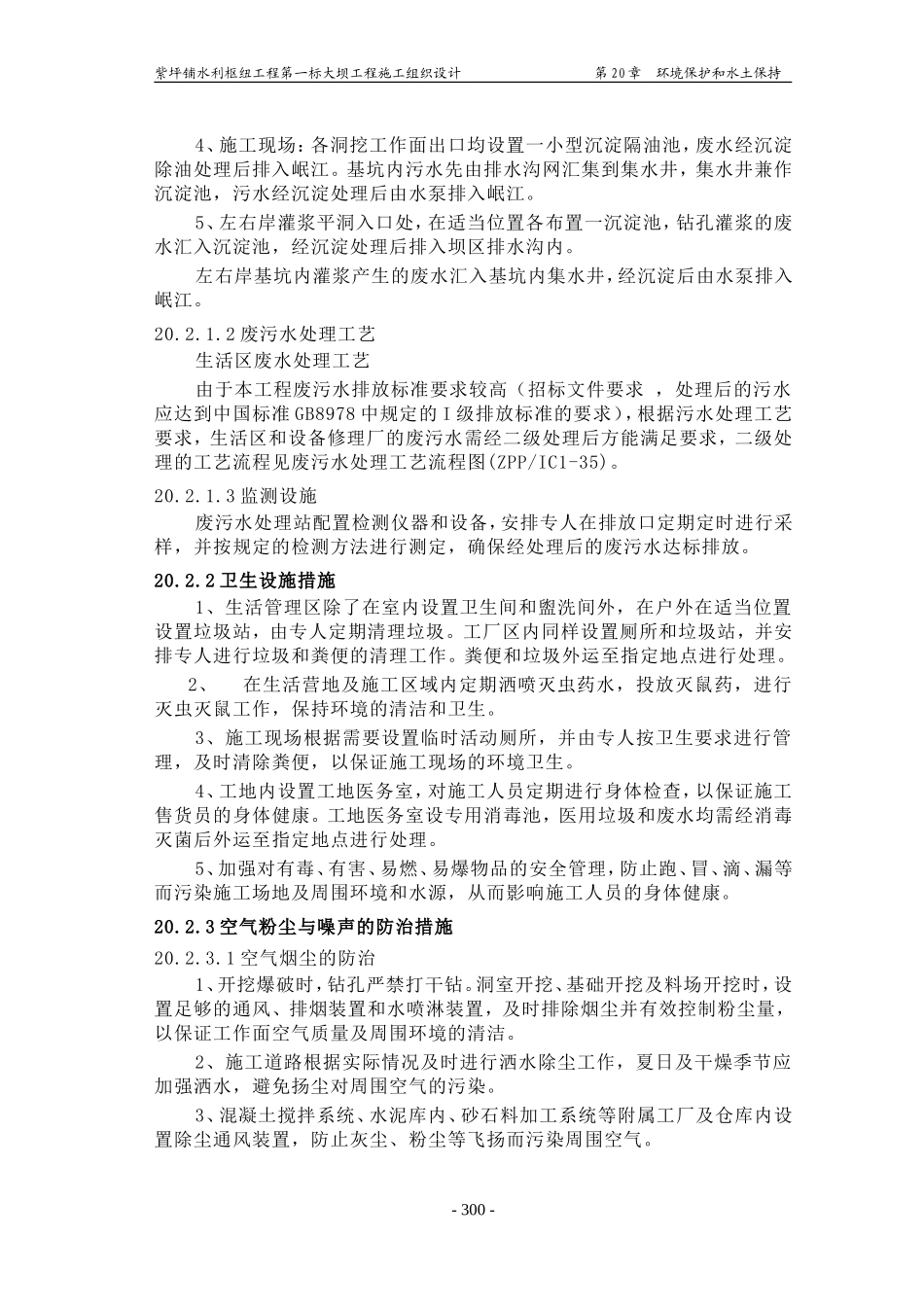 2025年精选优质工程资料：第20章 环境保护和水土保持.doc_第2页