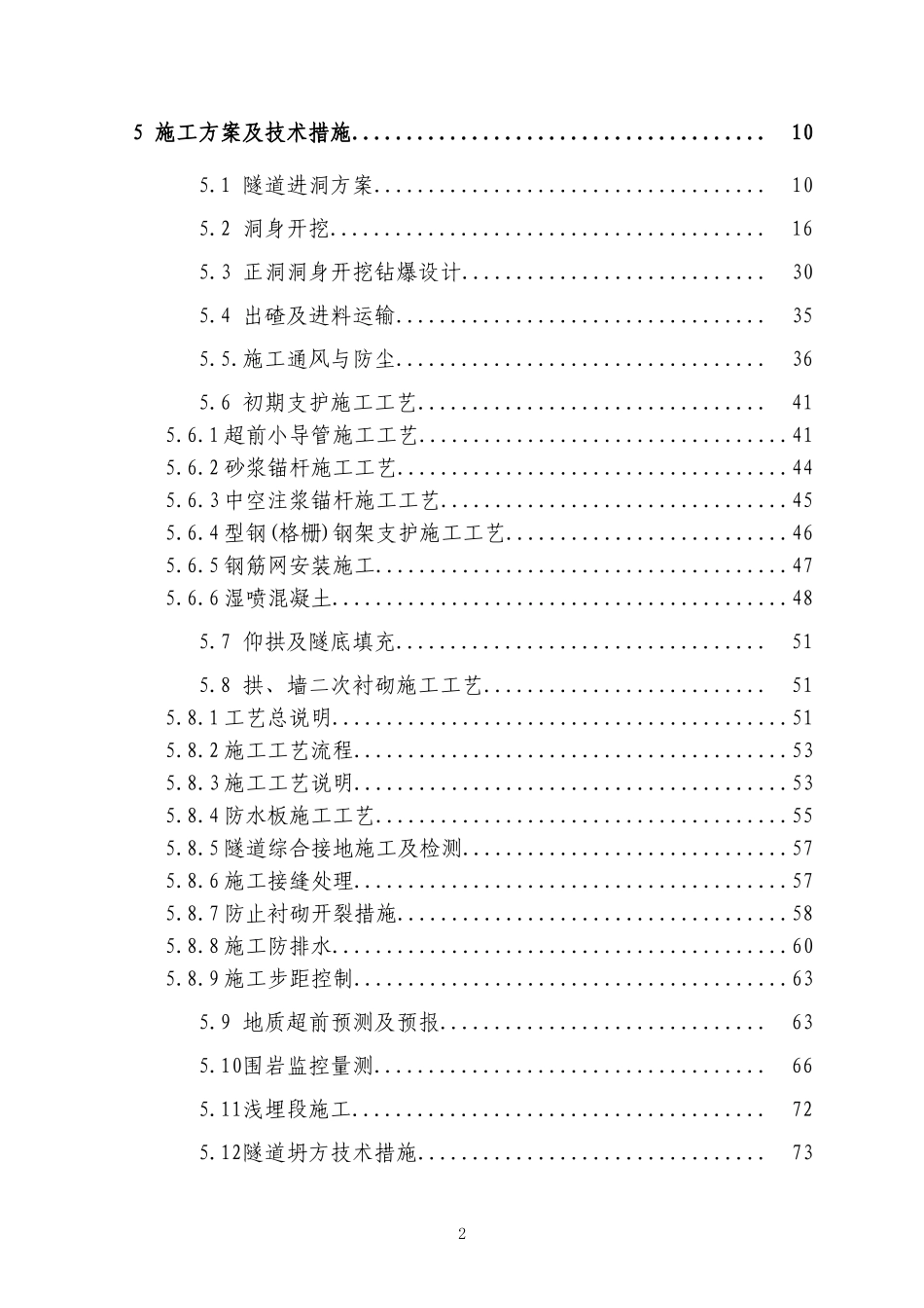 2025年精选优质工程资料：石律洞隧道实施性施工组织设计.doc_第2页