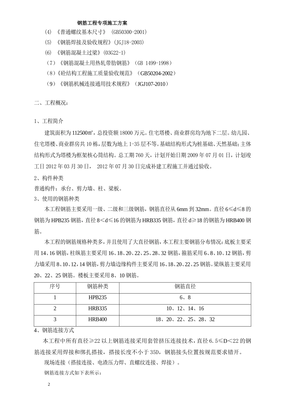 2025年精选优质工程资料：钢筋工程专项施工方案(完整).doc_第2页