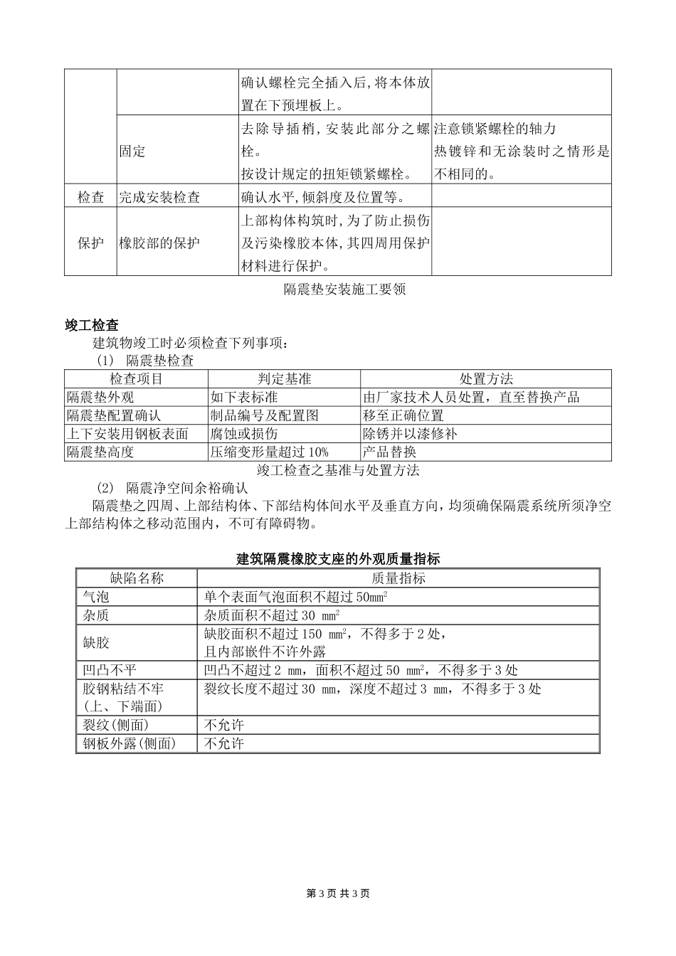 2025年精选优质工程资料：隔震装置安装施工组织设计方案.doc_第3页