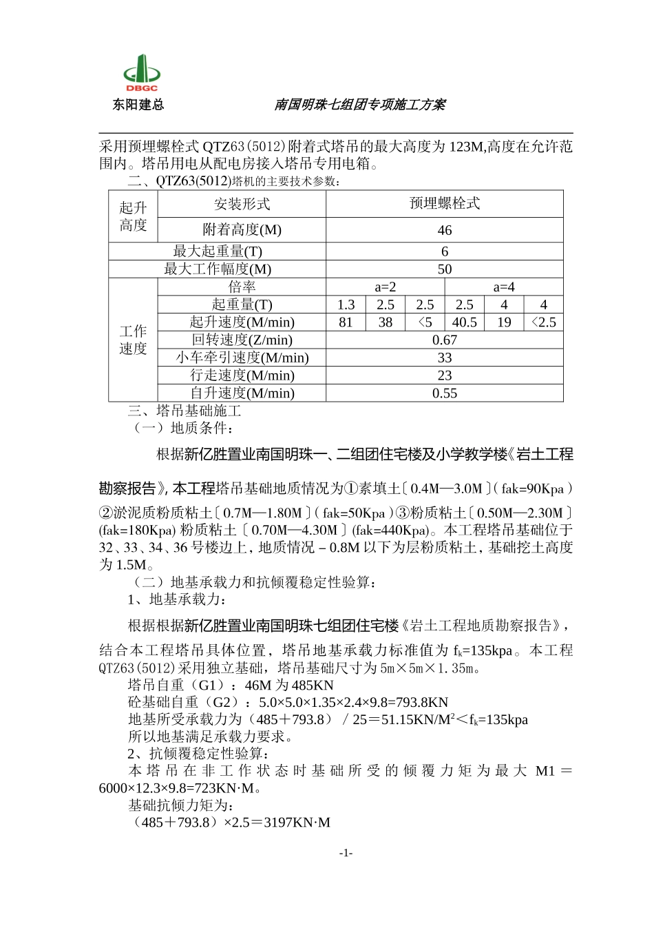 2025年精选优质工程资料：塔吊专项施工方案1.doc_第2页