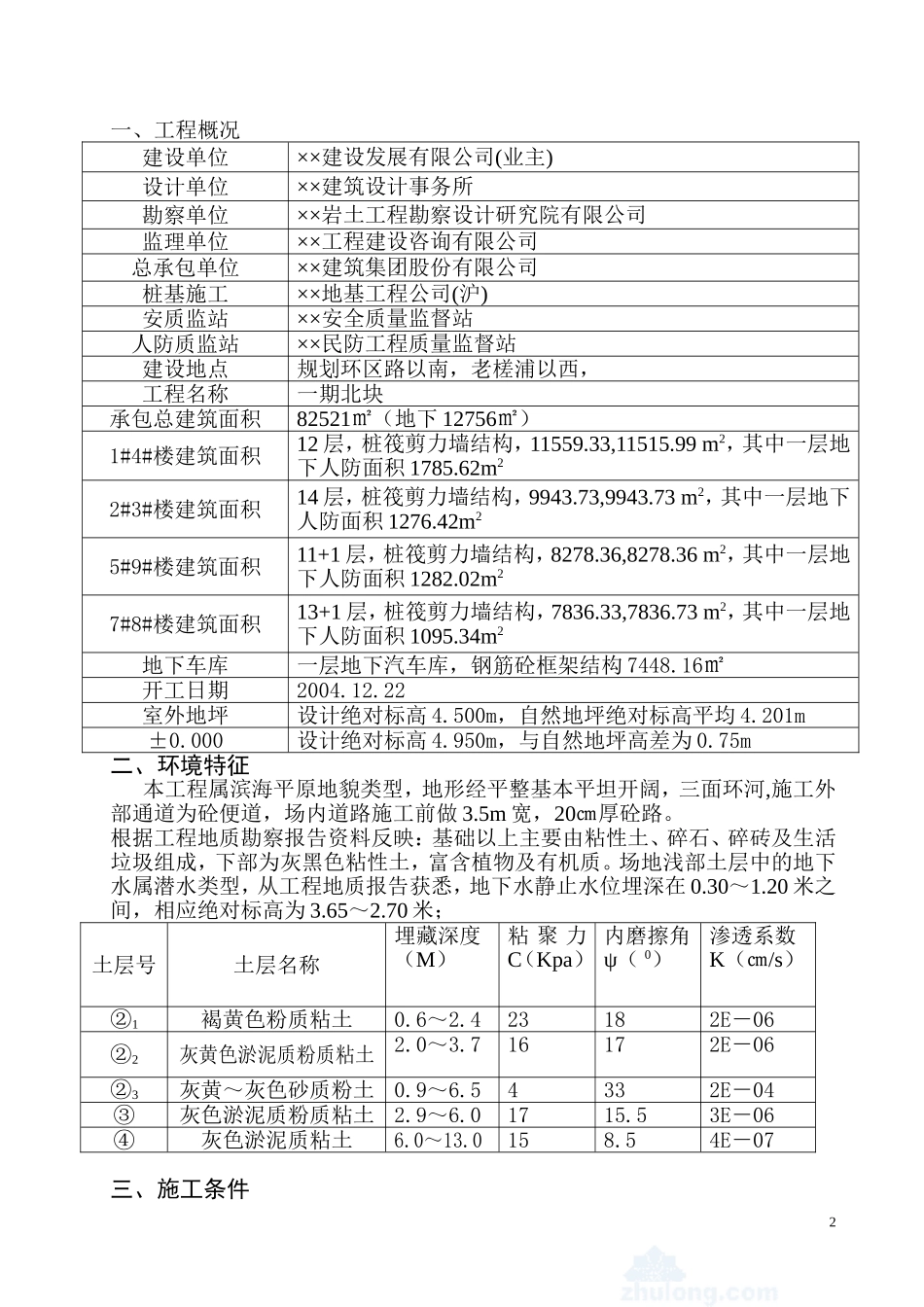 2025年精选优质工程资料：基坑降水,围护,土方施工方案.doc_第2页