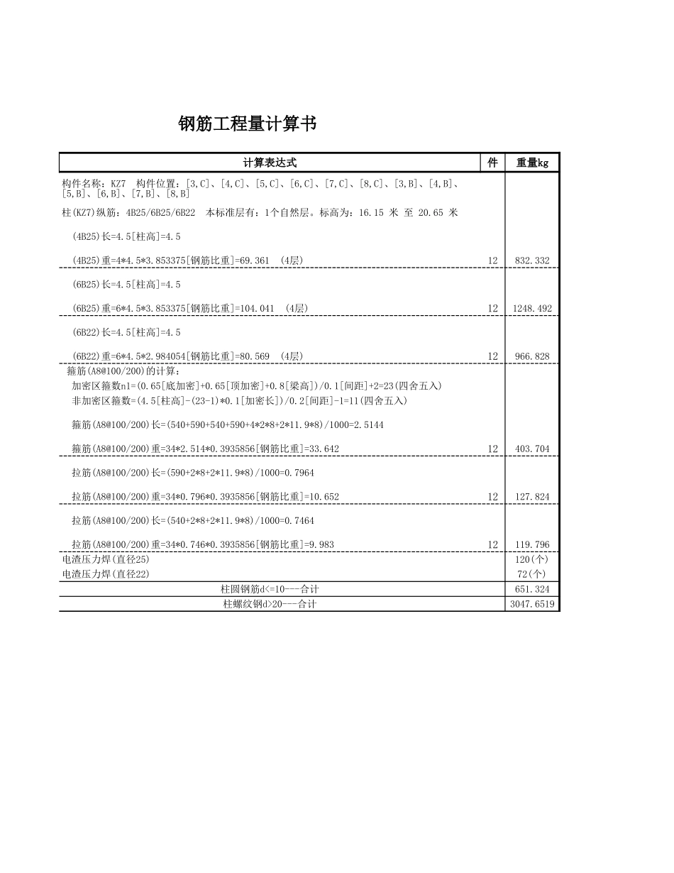 2025年精选优质工程资料：KZ7.xls_第2页