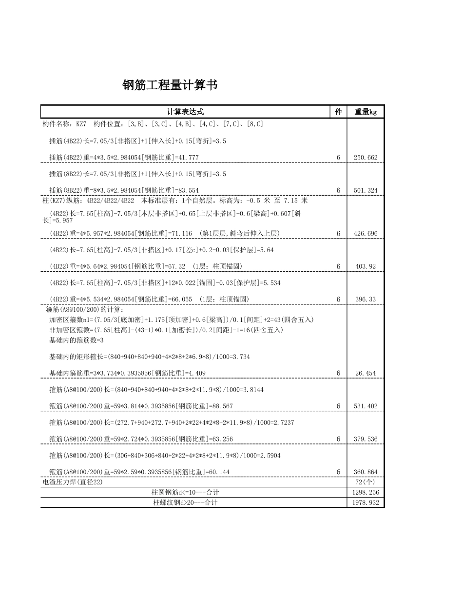 2025年精选优质工程资料：KZ7-1.xls_第2页