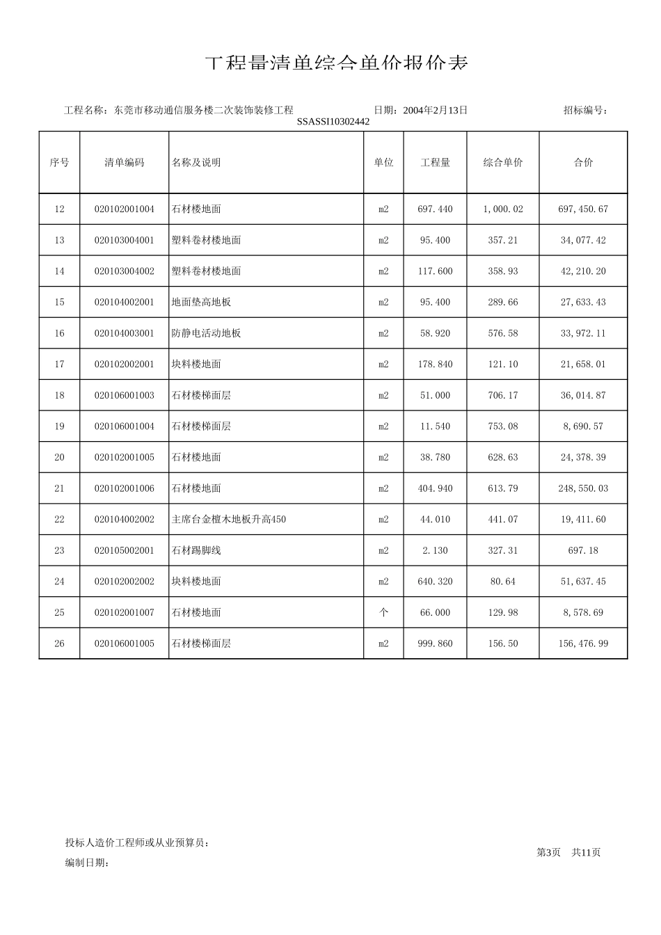 2025年精选优质工程资料：导出(装修)改.xls_第3页