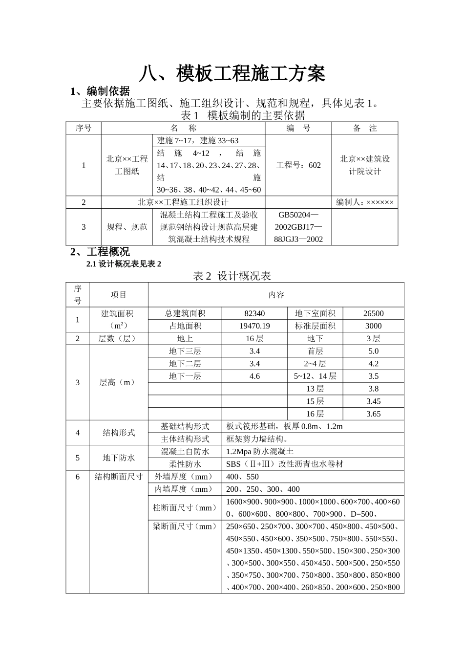 2025年精选优质工程资料：模板工程施工方案.doc_第1页