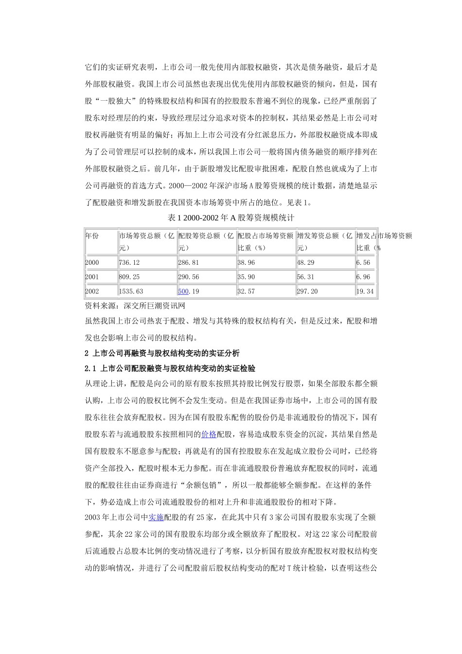 2025年优质公司经营资料：上市公司股权结构优化问题研究.doc_第2页