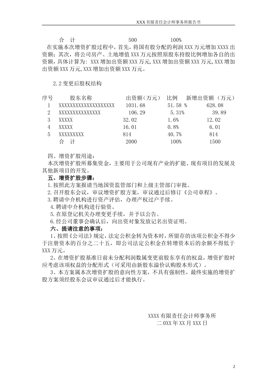 2025年优质公司经营资料：有限公司增资扩股方案计划.doc_第2页