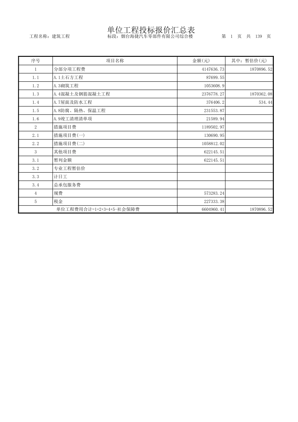 2025年精选优质工程资料：建筑工程.xls_第1页