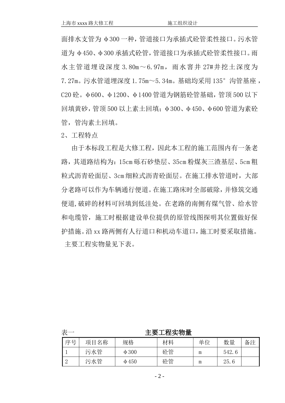 2025年精选优质工程资料：上海市政道路施工组织设计.doc.doc_第2页