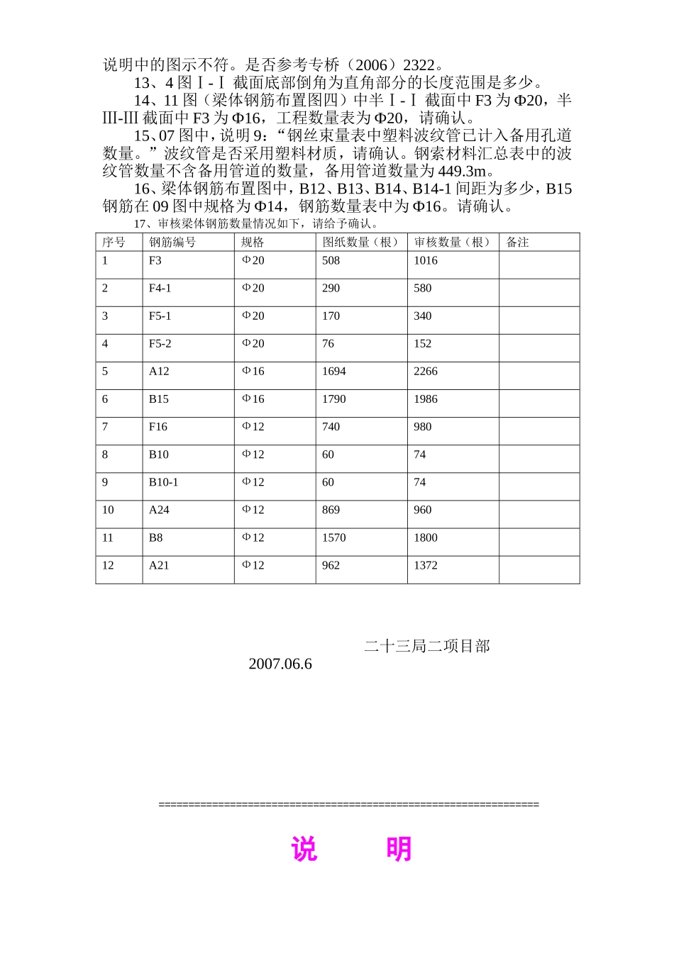 2025年精选优质工程资料：新连续梁图纸审核07-6-6.doc_第2页