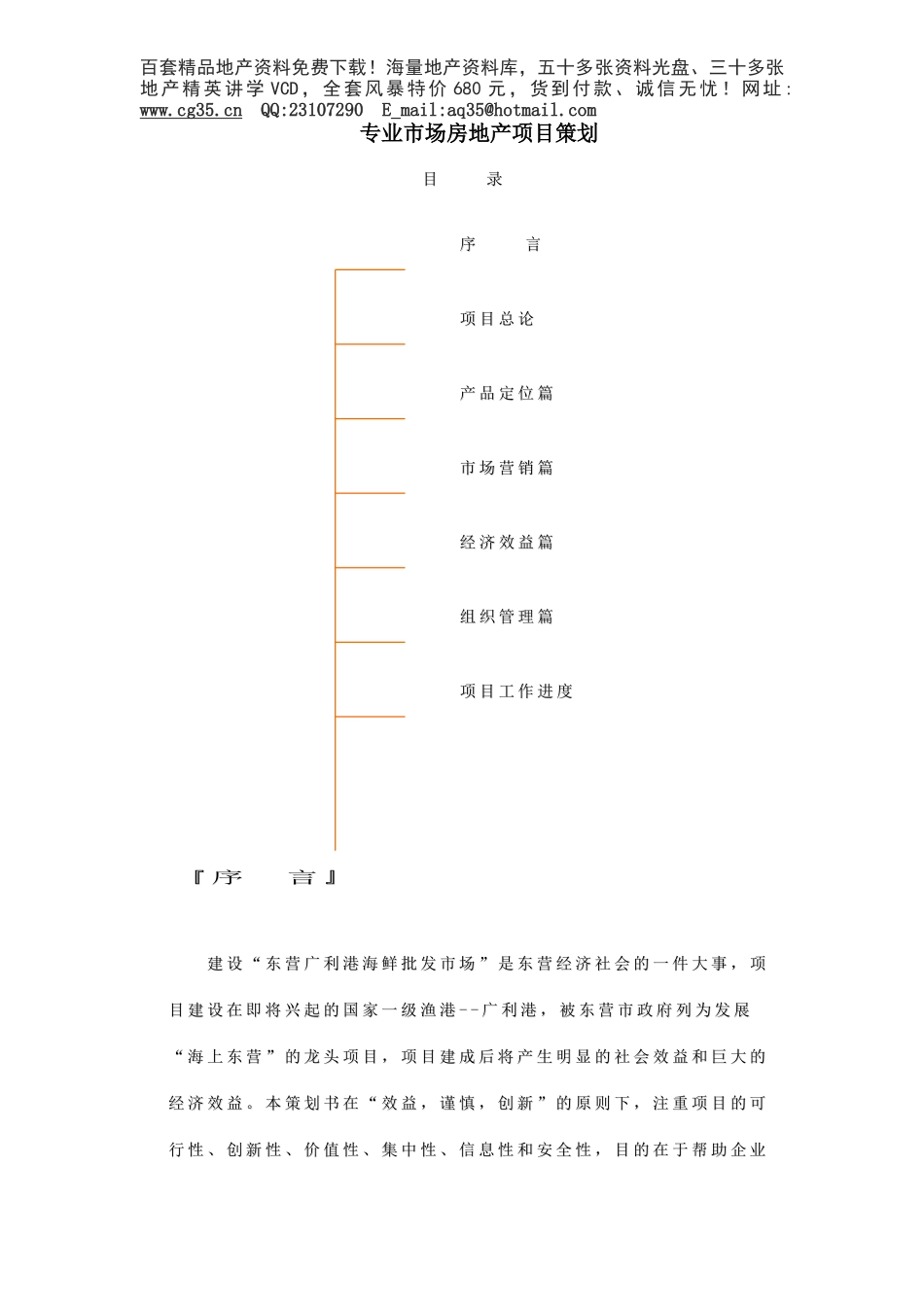 2025年精选优质工程资料：专业市场房地产项目策划.doc_第1页