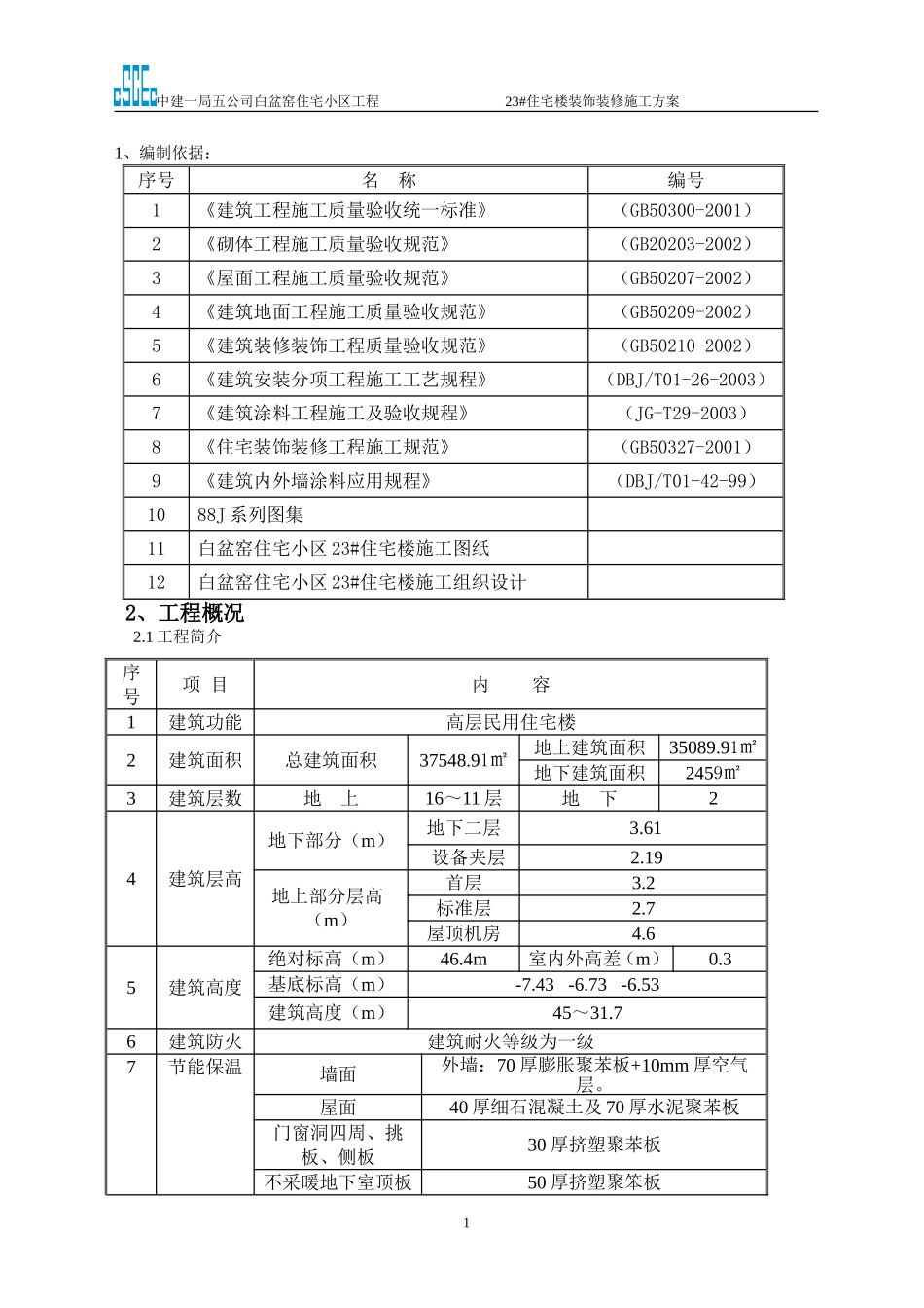 2025年精选优质工程资料：装饰装修施工方案1.doc_第1页