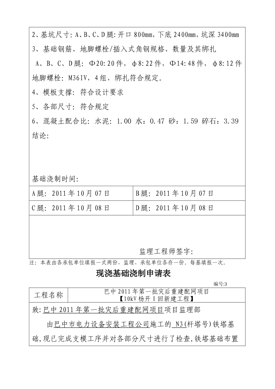 2025年优质工程资料：（22）现浇基础浇制申请表.doc_第3页