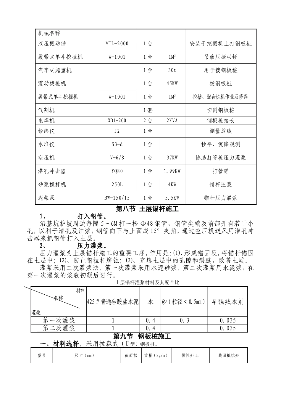 2025年优质工程资料：基坑钢板桩支护方案.doc_第3页