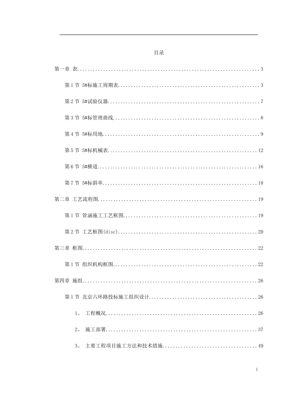 2025年优质工程资料：北京六环路投标施工组织设计.doc_第1页