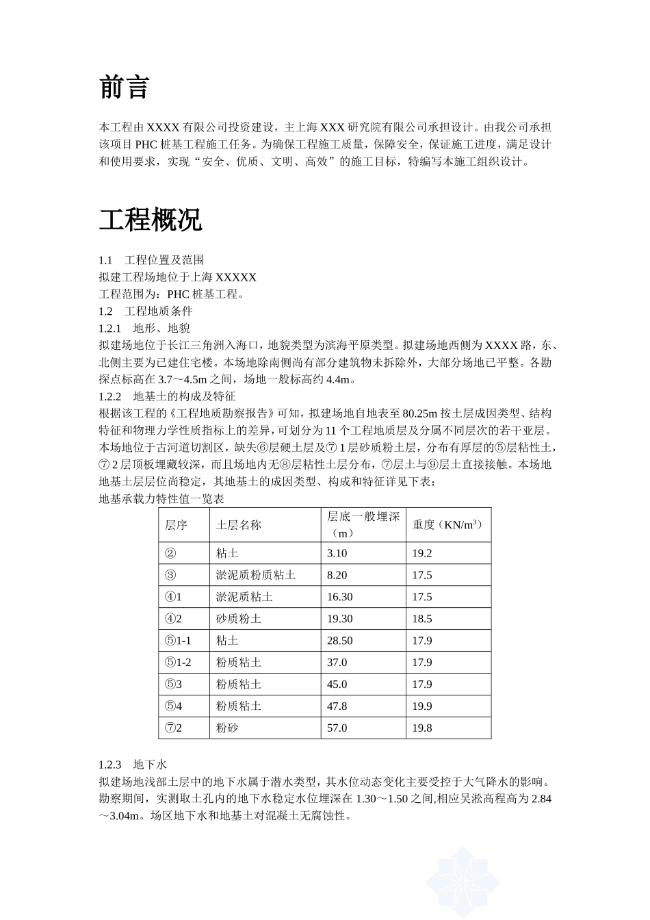 2025年工程建设资料：上海某phc桩基(全液压静力压桩)工程施工组织设计.doc_第2页