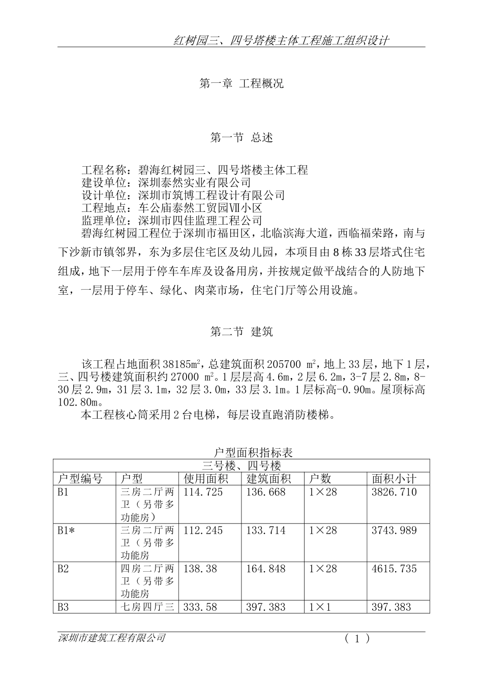 2025年工程建设资料：碧海红树园主体施工组织设计.doc_第1页