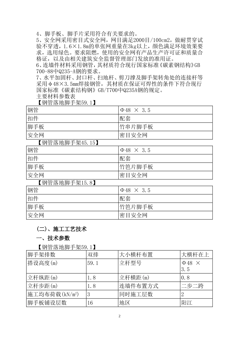 2025年工程建设资料：某住宅楼脚手架施工组织设计方案.doc_第2页