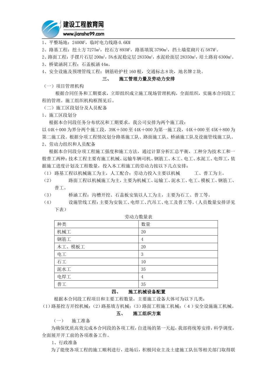 2025年工程建设资料：乡村公路施工组织设计1.doc_第2页