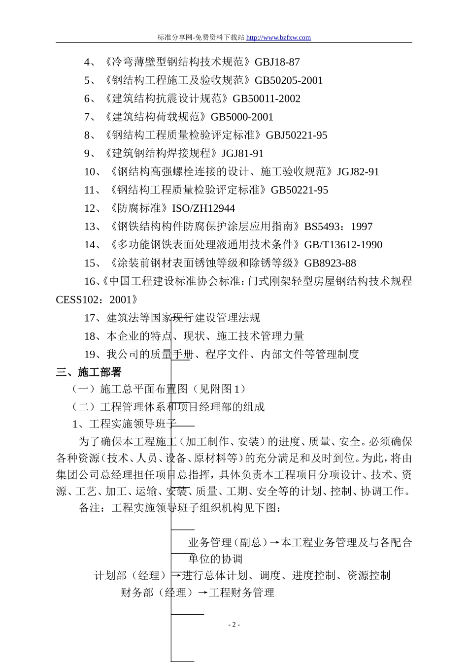2025年工程建设资料：钢结构及彩钢板施工组织设计.doc_第2页