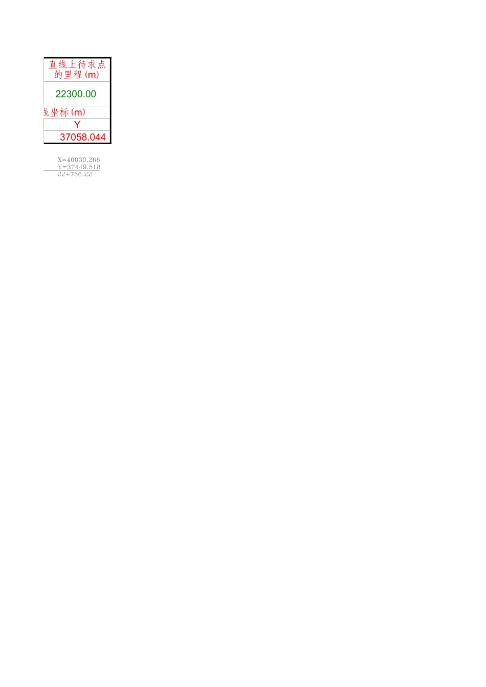 2025年工程建设资料：道路直线段坐标计算.xls_第2页