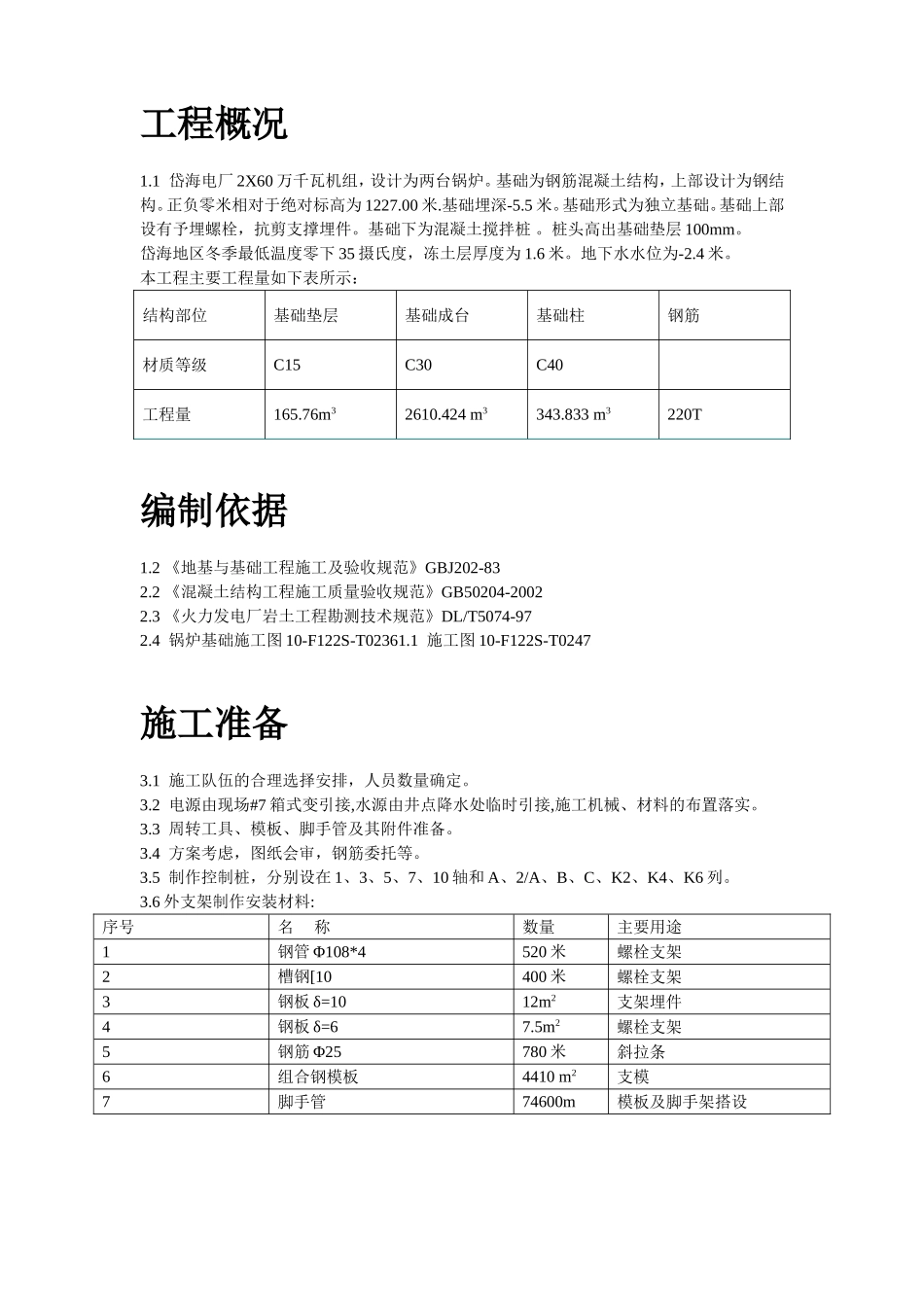 2025年工程建设资料：基础施工技术措施.doc_第2页