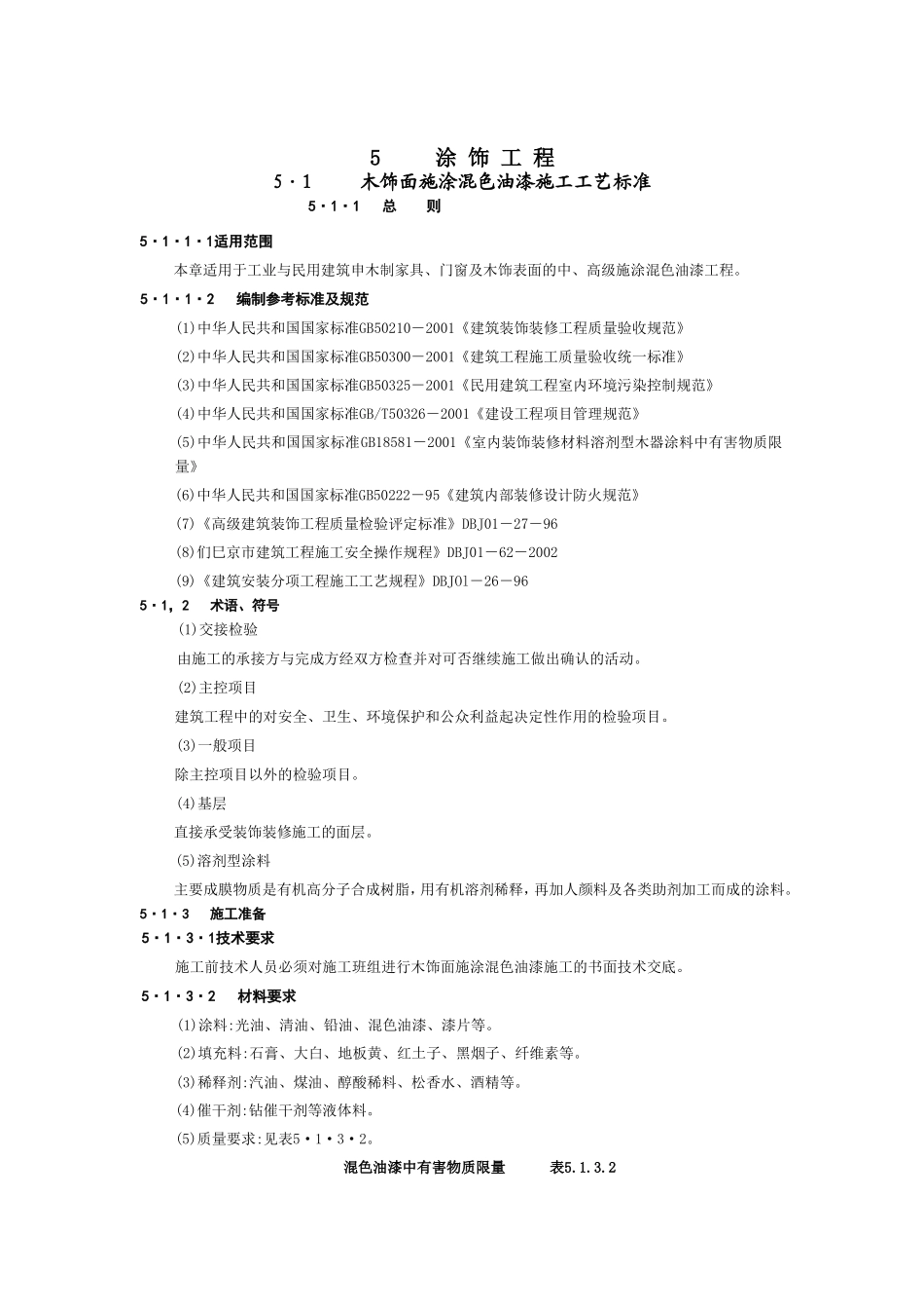 2025年工程建设资料：5涂 饰 工 程1.doc_第1页