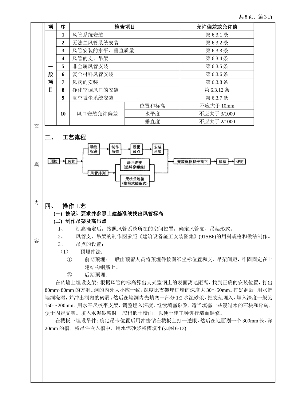 2025年工程建设资料：07通风管道安装工程.doc_第3页