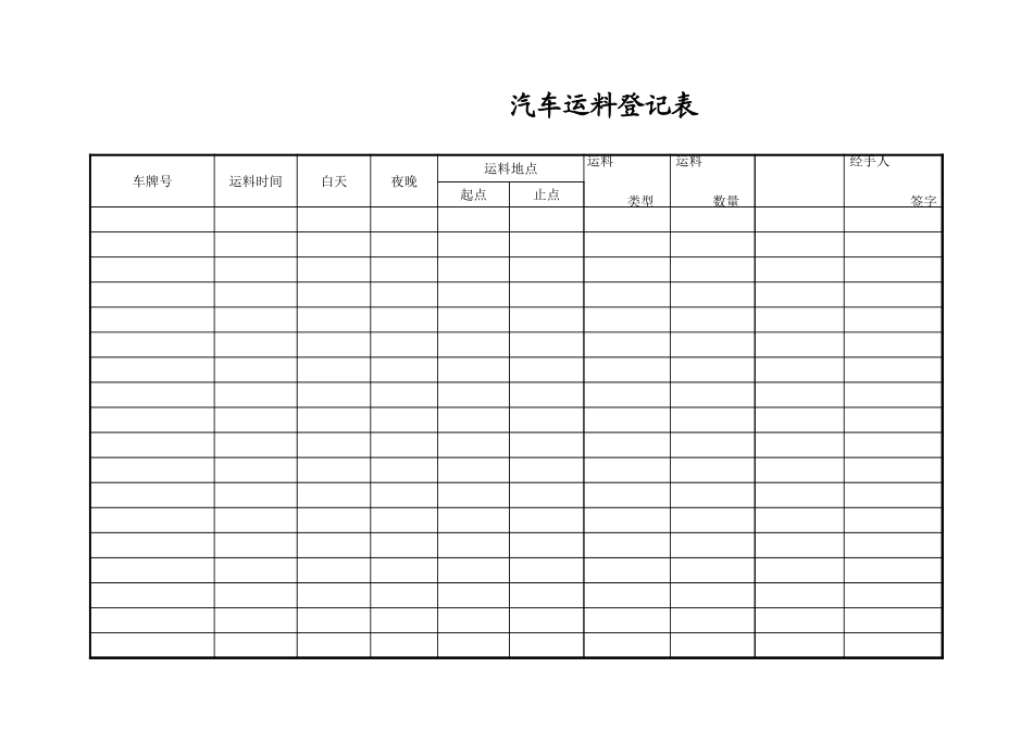 2025年工程建设资料：汽车运土.xls_第1页