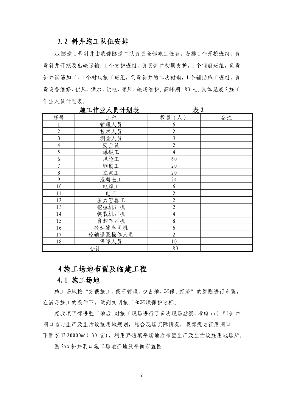 2025年工程建设资料：斜井施工组织设计.doc_第2页