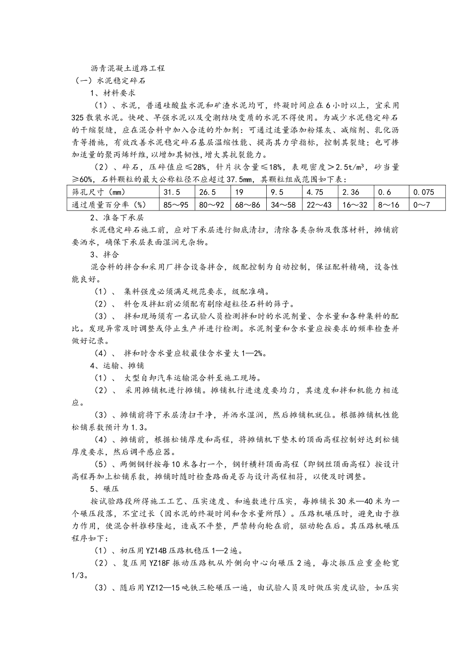 2025年工程建设资料：沥青混凝土道路工程.docx_第1页